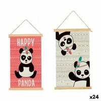 Wanddecoratie Gift Decor Pandabeer 1 x 54 x 33 cm (24 Stuks) - thumbnail