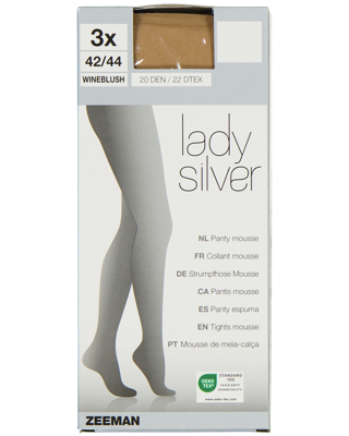 Lady silver Panty - Wineblush