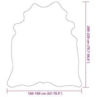 Vloerkleed 180x220 cm echte koeienhuid zwart - thumbnail