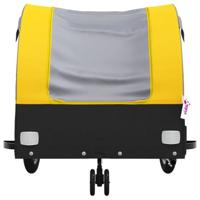 Fietstrailer 30 kg ijzer zwart en geel - thumbnail