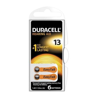 Duracell Batterij voor hoortoestel ZA13 1.45 V 6 stuk(s) 290 mAh Zink-lucht Activair 13