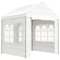 Paviljoen Prieel met dak 2,28x2,23x2,69 m polyetheen wit - thumbnail