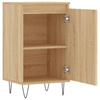 Dressoirs 2 st 40x35x70 cm bewerkt hout sonoma eikenkleurig Dressoirs 2 st 40x35x70 cm bewerkt hout sonoma eikenkleurig