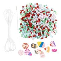 Creativ Company Mini hobbyset sieraden, elastische armband en ring, 1 doos - thumbnail