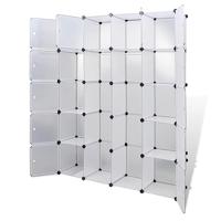 Modulaire kast met 14 compartimenten wit 37 x 146 x 180,5 cm - thumbnail