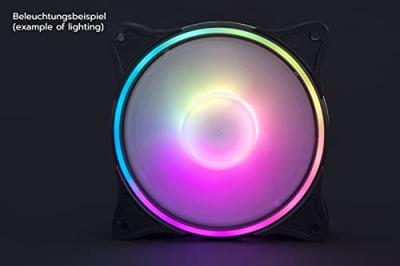 Alphacool Rise Aurora PC-ventilator Zwart (b x h x d) 120 x 120 x 25 mm