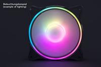 Alphacool Rise Aurora PC-ventilator Zwart (b x h x d) 120 x 120 x 25 mm - thumbnail