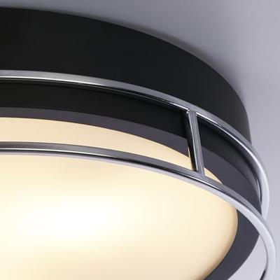 Searchlight Design plafondlampPheonix Ø 40cm zwart met zilver - 62013-3CC