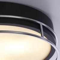 Searchlight Design plafondlampPheonix Ø 40cm zwart met zilver - 62013-3CC - thumbnail