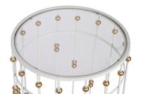 Set van 2 tafels Home ESPRIT Wit Gouden 42 x 42 x 55 cm - thumbnail