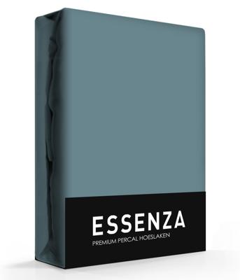 Essenza Premium Percale Hoeslaken Stone blue