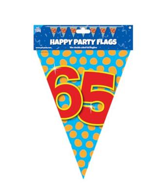 Happy Verjaardag Vlaggenlijn 65 jaar (10m)