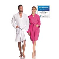 Vossen Vossen Unisex badjas ROM Pique-U cranberry S - thumbnail