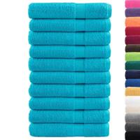 VidaXL Saunadoeken solund 10 st 600 g/m² 80x200 cm turquoise - thumbnail