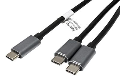 ROLINE USB type C split oplaadkabel, C - 2x C, M/M, max. 100W, zwart, 1,85 m ROLINE USB type C split oplaadkabel, C - 2x C, M/M, max. 100W, zwart, 1,85 m