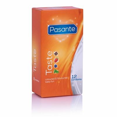 Condooms Pasante Taste 12 Onderdelen Bosbessen / Munt / Aardbeien /Chocolade