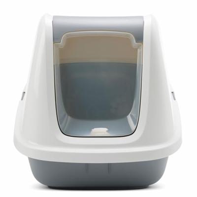 SAVIC KATTENBAK NESTOR GIANT WIT / LICHTGRIJS 75,5X56X55,5 CM SAVIC KATTENBAK NESTOR GIANT WIT / LICHTGRIJS 75,5X56X55,5 CM