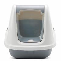 SAVIC KATTENBAK NESTOR GIANT WIT / LICHTGRIJS 75,5X56X55,5 CM - thumbnail