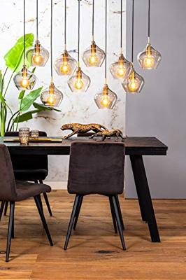 Light & Living Hanglamp 'Rakel' 10-Lamps, kleur Antiek Brons / Smoke - thumbnail