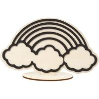 Creativ Company Figuur om te decoreren, regenboog, h: 10,5 cm, 1 stuk - thumbnail