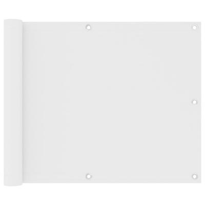 Balkonscherm 75x500 cm oxford stof wit