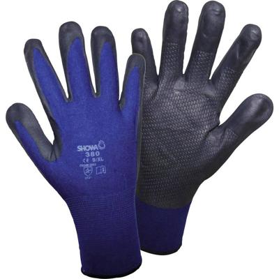 Showa handschoenen - 380 - maat M - grijs / blauw - NBR - foam grip