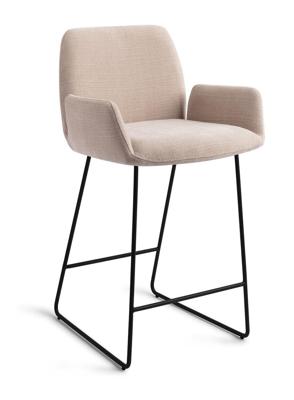 Jesper Home Misaki barkruk H65 Sand Strand slide black