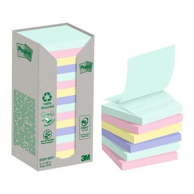 Memoblok 3m post-it z-note r330 76x76mm recycle | 10 stuks
