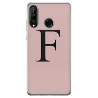 Huawei P30 Lite hoesje ontwerpen - Roze initialen - thumbnail