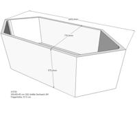 Xenz beterbad baddrager voor antilla 190x80cm - thumbnail