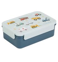 Lunchbox voor jongens VOERTUIGEN A Little Lovely Company bleekblauw - thumbnail
