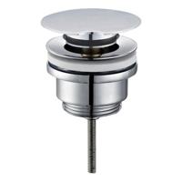 Wiesbaden Caral draaiwaste afvoerplug 5/4" chroom - thumbnail