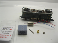 micromotor nf016G N ombouwset voor Fleischmann BR 132, SJ Du 2 - thumbnail