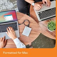 WD My Passport Ultra for Mac 2 TB Externe harde schijf (2,5 inch) USB-C Zilver WDBKYJ0020BSL-WESN - thumbnail