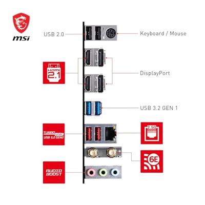 Moederbord - MSI - B760M GAMING PLUS WIFI Intel B760 LGA 1700 micro ATX - thumbnail