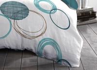 Dekbedovertrek HOME LINGE PASSION Groen 240 x 260 cm Cirkels - thumbnail