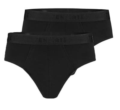 Basics 2-Pack heren sportslips - 32319 - Heren slips met elastische band - Biologisch katoen - Mannen ondergoed