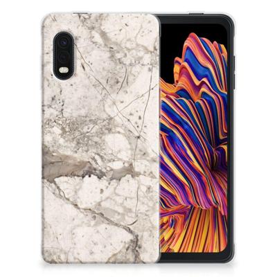 Samsung Xcover Pro | TPU | Siliconen hoesje | Marmer Beige