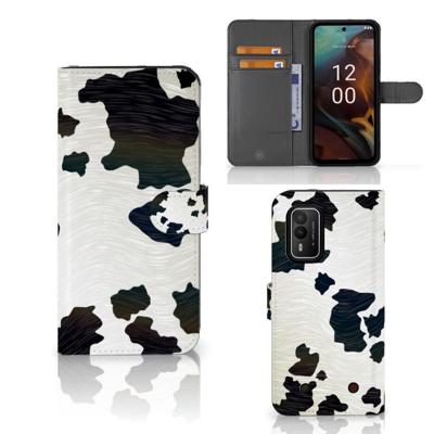 Nokia XR21 | Telefoonhoesje | Met pasjeshouder | Koeienvlekken