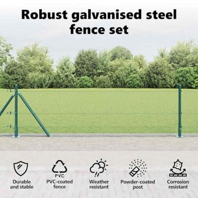 VidaXL Afrasteringspaal groen 25 x 0,6 m (12 x 12 mm gaas)