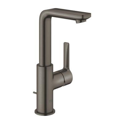 Wastafelmengkraan GROHE Lineare New L-Size M/Waste Hard Graphite Geborsteld