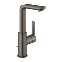 Wastafelmengkraan GROHE Lineare New L-Size M/Waste Hard Graphite Geborsteld - thumbnail