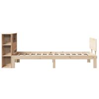 Bed met boekenkast zonder matras massief grenenhout 100x200 cm - thumbnail