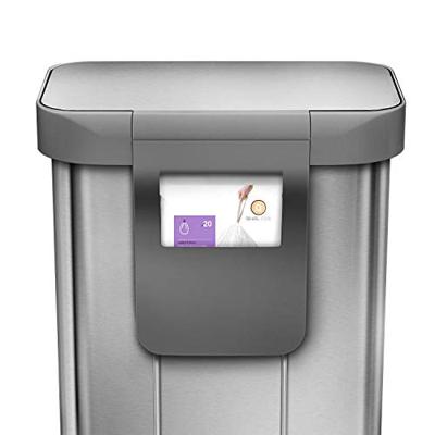 Simplehuman Afvalemmer Liner Pocket 55 liter (zilver)