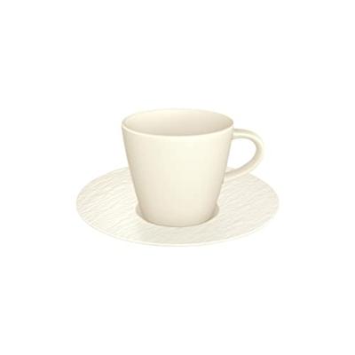 Villeroy & Boch Espressokop en -schotel Manufacture Rock - Wit - 60 ml