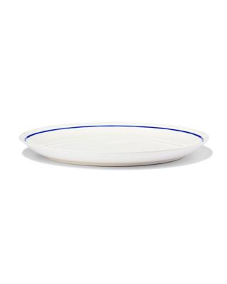 HEMA Dinerbord Ø26cm Tafelgenoten new bone wit met blauw (White)