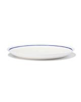 HEMA Dinerbord Ø26cm Tafelgenoten new bone wit met blauw (White) - thumbnail