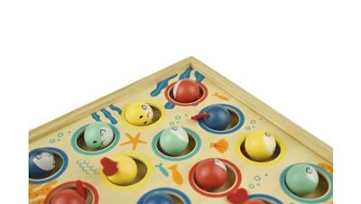 Tooky Toy flying fish diving houten behendigheidsspel 19-delig