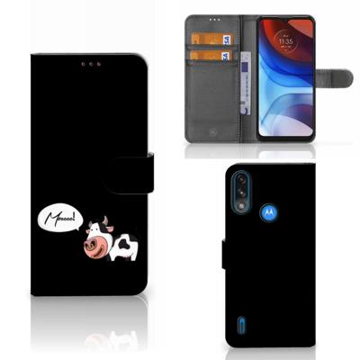 Motorola Moto E7i Power | E7 Power Leuk Hoesje Cow Motorola Moto E7i Power | E7 Power Leuk Hoesje Cow