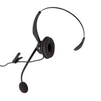 Auerswald COMfortel H-200 On Ear headset Kabel Mono Zwart Noise Cancelling Mono Telefoon - thumbnail